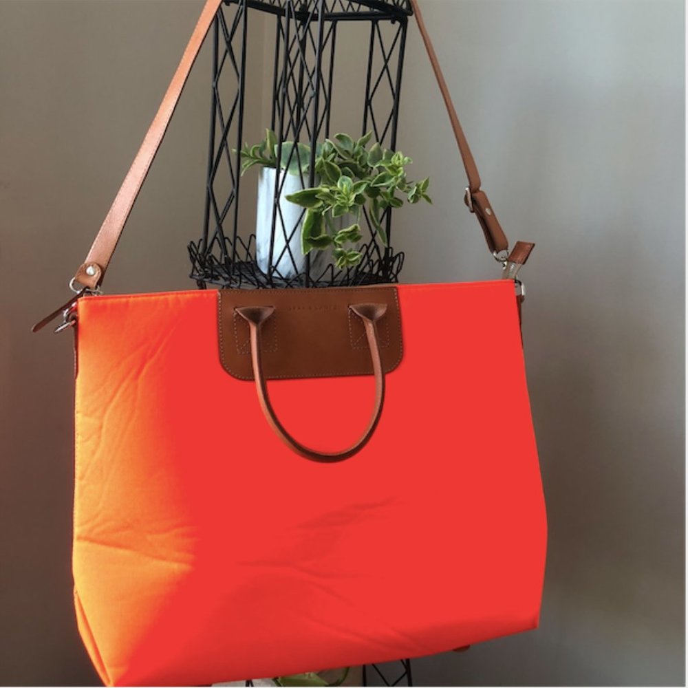 HOST PICK: Graf & Lantz Orange Wool Crossbody Bag